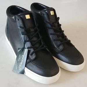 Lauren Ralph Lauren Leather High Top Sneakers